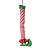 Pick Perna de Elfo Vermelho  Verde Branco  51cm (Elfos)  - 1 Un - Imagem 1