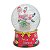 Globo Vidro Noel Vermelho Branco Verde 11cm - 1 Un - Imagem 1