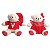 Urso com Roupa Sortido Vermelho Branco 22cm - 1 Un - Imagem 1