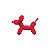 Balão Qualatex 14" - Shape Solto - Balão Qualatex Cachorro Vermelho - 1 Un - Imagem 1