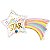 Balão Qualatex 14" - Shape Solto - Birthday Star-Estrela - 1 Un - Imagem 1