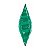 Balão Qualatex 38" - Taper Solto - Taper Espiral Verde Esmeralda - 1 Un - Imagem 1