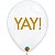 Balão Qualatex 11" - Transparente - Yay! - 50 Un - Imagem 1