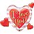 Balão Qualatex 37" - Shape - I Love You!-Listras De Rosa - 1 Un - Imagem 1