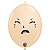 Balão Qualatex 6" - Q-Link Blush - Rosto De Bebê Alegre E Triste - 50 Un - Imagem 1