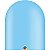 Balão Qualatex 646Q Azul Claro - Liso Látex - 50 Un - Imagem 1