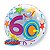 Balão Qualatex 22" - Bubble Simples - 60-Estrelas Brilhantes - 1 Un - Imagem 1
