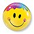 Balão Qualatex 22" - Bubble Simples - Carinha Sorridente Brilhante - 1 Un - Imagem 1