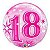 Balão Qualatex 22" - Bubble Simples - 18-Rosa Explosao - 1 Un - Imagem 1