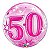 Balão Qualatex 22" - Bubble Simples - 50-Rosa Explosao - 1 Un - Imagem 1