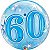 Balão Qualatex 22" - Bubble Simples - 60-Explosão Azul Estelar - 1 Un - Imagem 1