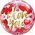 Balão Qualatex 22" - Bubble Simples - I Love You-Corações De Papel - 1 Un - Imagem 1