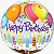 Balão Qualatex 22" - Bubble Simples - Birthday-Balões E Velas - 1 Un - Imagem 1