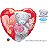 Balão Qualatex 18" - Coração - Tatty Teddy-I Love You-Flores - 1 Un - Imagem 1