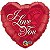 Balão Qualatex 18" - Coração - I Love You-Rosa Vermelha - 1 Un - Imagem 1