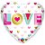 Balão Qualatex 18" - Coração - Love-Corações Metálicos - 1 Un - Imagem 1
