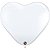Balão Qualatex 3" - Coração Diamante Transparente - Liso Látex - 2 Un - Imagem 1