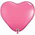 Balão Qualatex 3" - Coração Rosa Mex - Liso Látex - 2 Un - Imagem 1