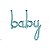Balão Qualatex 46" - Escrita - Baby Azul Pastel - 1 Un - Imagem 1