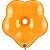 Balão Qualatex 6" - Geo Laranja Mandarim - Liso Látex Blossom - 50 Un - Imagem 1