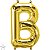 Balão Qualatex 34" - Letra - B Ouro - 1 Un - Imagem 1