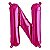 Balão Qualatex 34" - Letra - N Magenta - 1 Un - Imagem 1