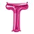 Balão Qualatex 34" - Letra - T Magenta - 1 Un - Imagem 1