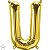 Balão Qualatex 34" - Letra - U Ouro - 1 Un - Imagem 1
