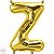 Balão Qualatex 34" - Letra - Z Ouro - 1 Un - Imagem 1