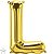 Balão Qualatex 16" - Letra - L Ouro - 1 Un - Imagem 1