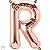 Balão Qualatex 16" - Letra - R Rosê - 1 Un - Imagem 1