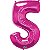 Balão Qualatex 34" - Número Cinco Magenta - 1 Un - Imagem 1