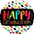 Balão Qualatex 18" - Redondo - Happy Graduation-Cores - 1 Un - Imagem 1