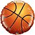 Balão Qualatex 36" - Redondo - Basquete - 1 Un - Imagem 1