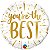 Balão Qualatex 18" - Redondo - You"Re The Best-Dourado - 1 Un - Imagem 1