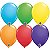 Balão Qualatex 5" - Redondo Arco-Íris - Plain Látex - 100 Un - Imagem 1