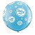 Balão Qualatex 3" - Redondo Azul Claro - Baby Boy-Pontos A-R - 2 Un - Imagem 1