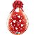 Balão Qualatex 18" - Transparente - Corações E Espirais - 25 Un - Imagem 1
