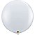 Balão Qualatex 3" - Redondo Diamante Transparente - Liso Látex - 2 Un - Imagem 1