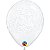 Balão Qualatex 5" - Transparente - Filigrana E Corações - 100 Un - Imagem 1
