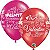 Balão Qualatex 11" - Redondo Magenta E Rubi - Valentine E Happiness E Adore - 50 Un - Imagem 1