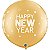 Balão Qualatex 30" - Redondo Ouro - New Year-Brilhante Pontos - 2 Un - Imagem 1