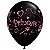 Balão Qualatex 11" - Redondo Preto Onix - Princess (Rosa) - 50 Un - Imagem 1
