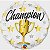 Balão Qualatex 18" - Redondo Solto - Champion-Estrelas - 1 Un - Imagem 1
