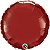 Balão Qualatex 18" - Redondo Solto - Vermelho Borgonha Metálico Liso - 1 Un - Imagem 1