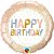 Balão Qualatex 04" - Redondo Solto - Birthday-Metálico Dourado - 1 Un - Imagem 1