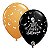 Balão Qualatex 11" - Redondo Sortido Especial - Happy Halloween-Esqueleto - 50 Un - Imagem 1