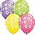 Balão Qualatex 11" - Redondo Sortido Prima - Flores Divertidas - 50 Un - Imagem 1