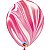 Balão Qualatex 11" - Redondo Vermelho E Branco - Liso Látex Superagate - 25 Un - Imagem 1