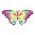 Balão Qualatex 44" - Shape - Borboleta Luminosa - 1 Un - Imagem 1